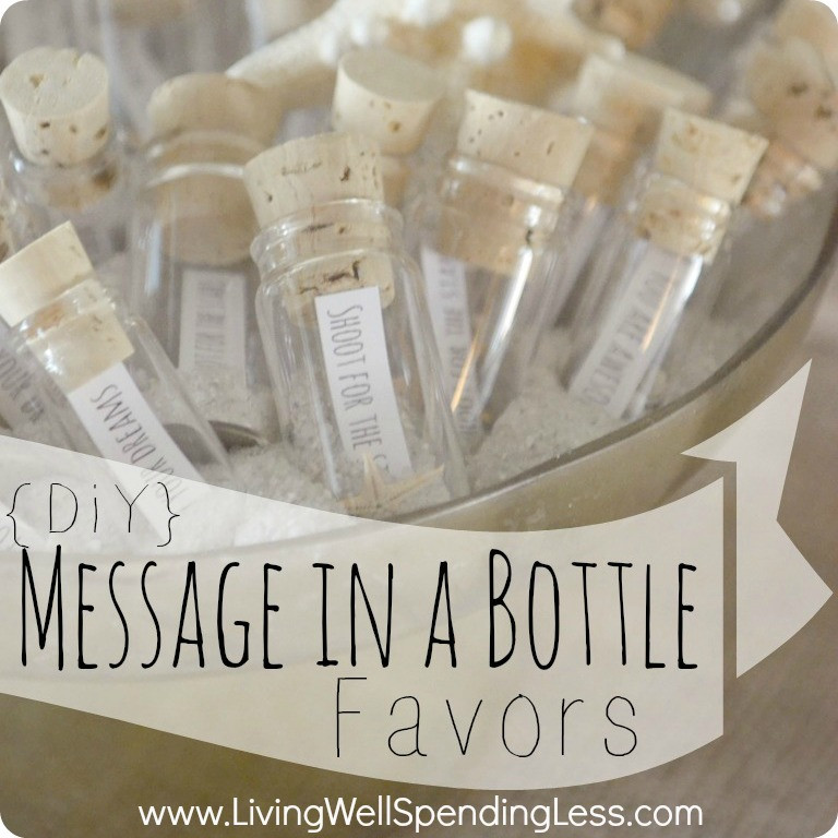 Good Gift Ideas For Engagement Party
 DIY Message in a Bottle Party Favors