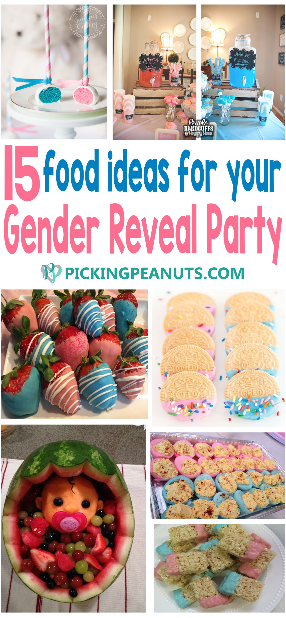 Good Ideas For Gender Reveal Party
 15 Gender Reveal Party Food Ideas Picking Peanuts