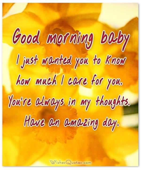 Good Morning Baby Quotes For Him
 Good Morning Messages