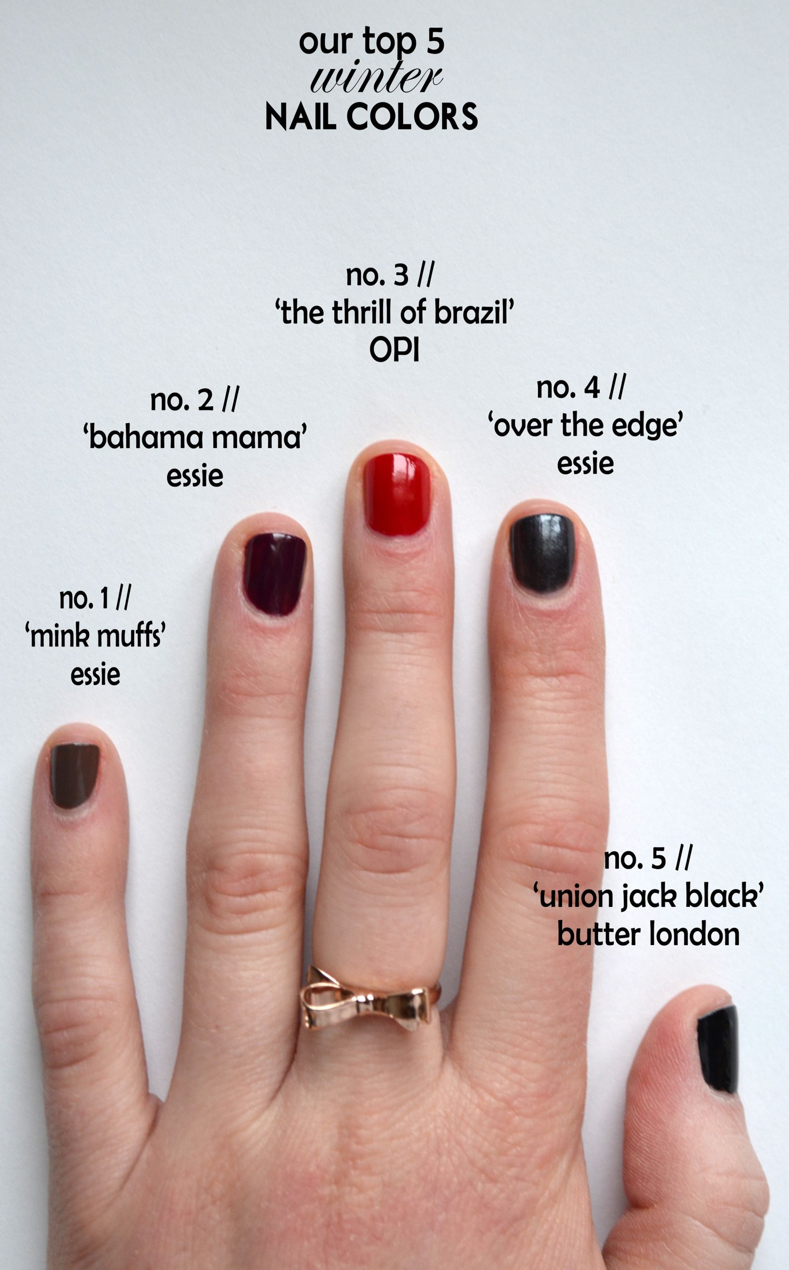 Good Winter Nail Colors
 Trendy Winter Nail Colors You must try this Winter to Look