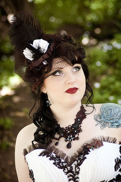 Gothic Wedding Hairstyles
 1979 best images about Hair Flowers on Pinterest