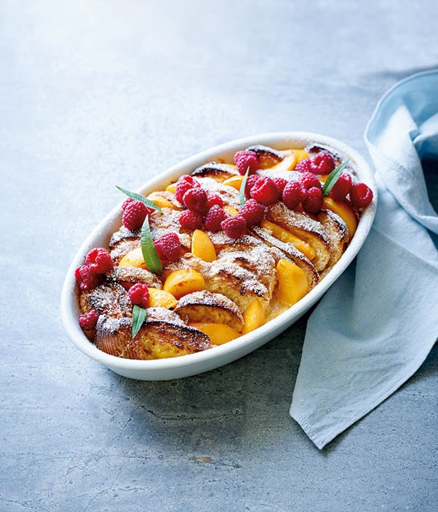 Gourmet Bread Recipes
 Verbena scented bread and butter pudding peaches