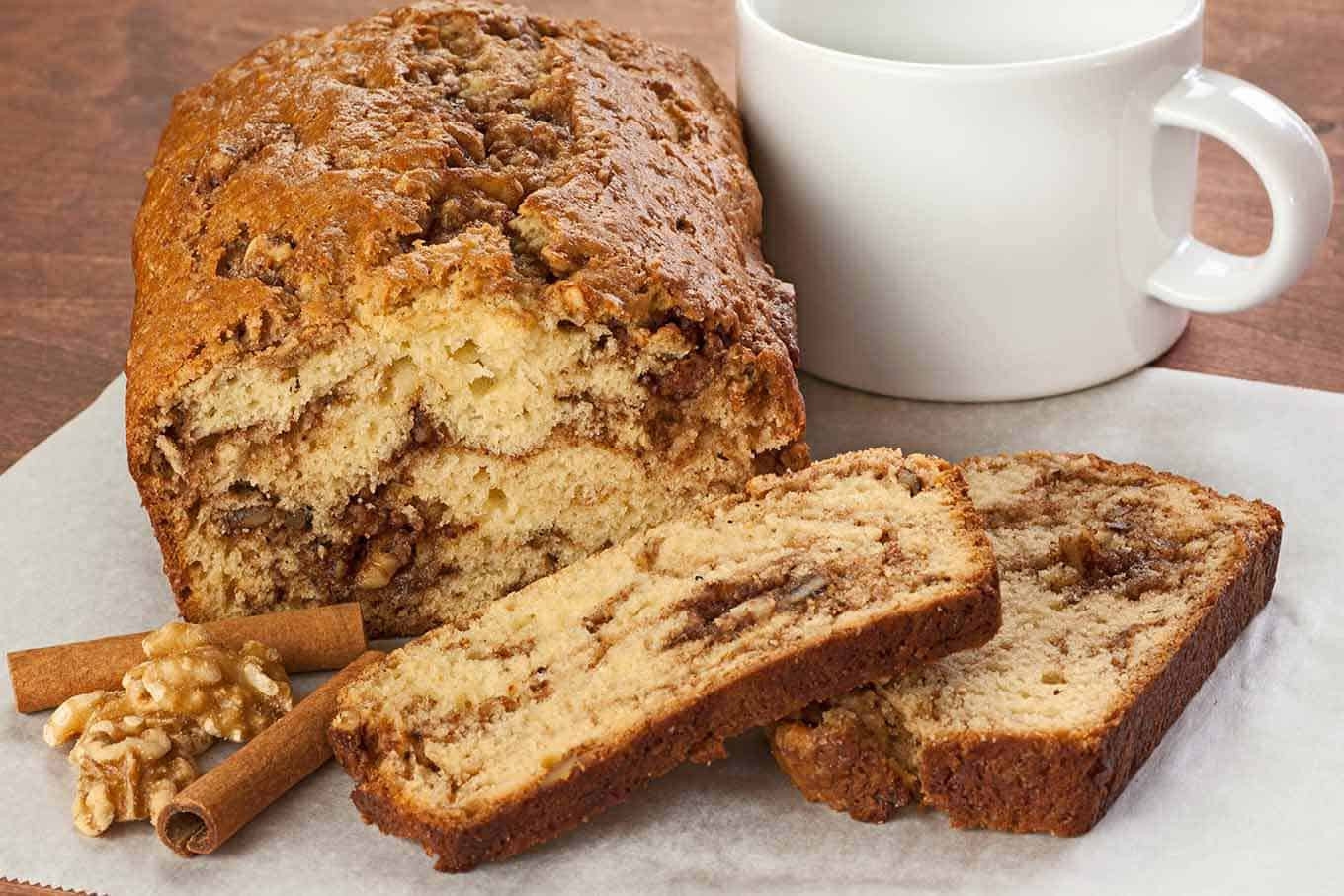 Gourmet Bread Recipes
 Cinnamon Walnut Quick Bread Recipe