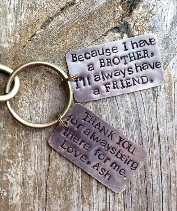 Graduation Gift Ideas For Brother
 Key Chain for Brother Gift for Brother Brother of the