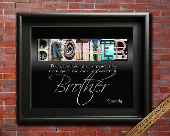 Graduation Gift Ideas For Brother
 Brother Gift For Brother Wedding Gift for Brothers