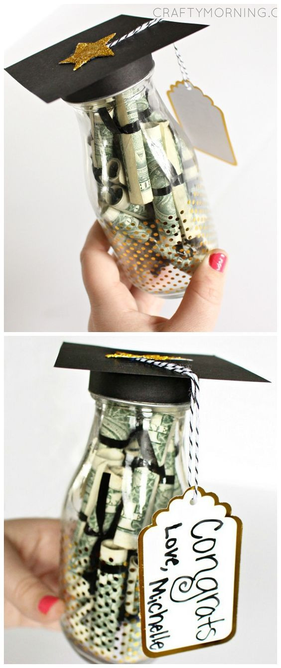 Graduation Gift Ideas For College Graduates
 Graduation Glass Bottle Gift Diploma Money