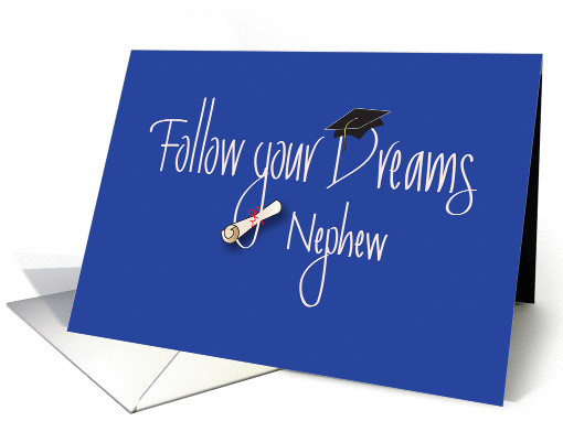 Graduation Gift Ideas For Nephew
 Graduation Congratulations for Nephew with Diploma card