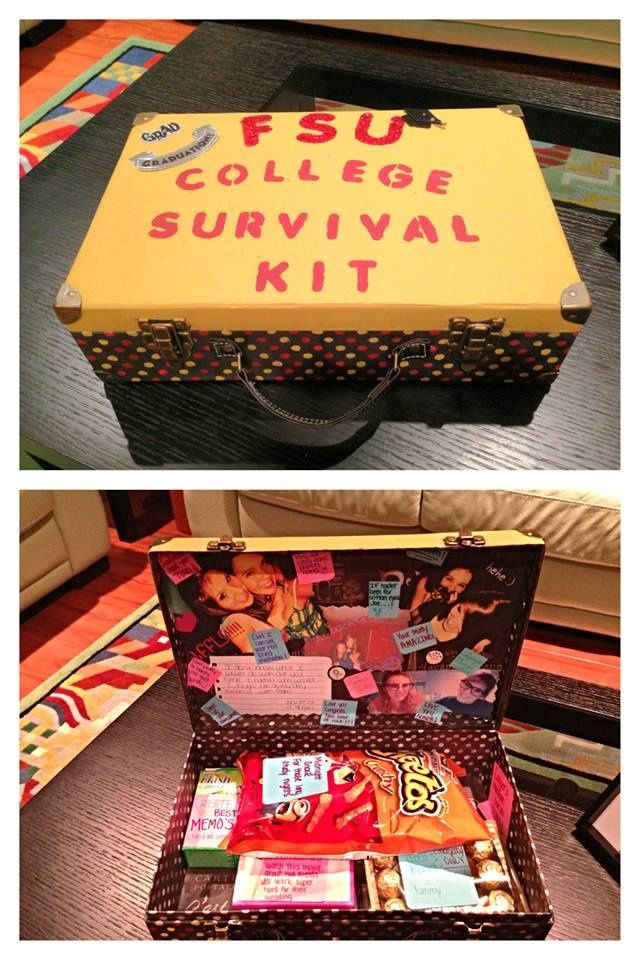 Graduation Gift Ideas For Sister
 This cute survival kit includes things like pictures food