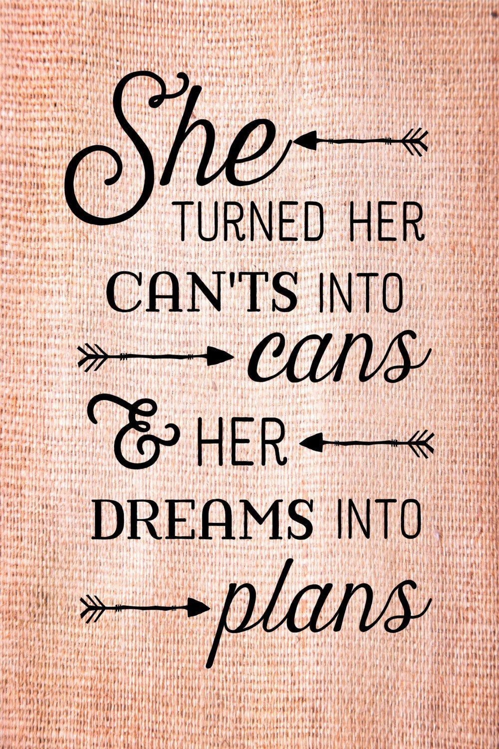Graduation Motivational Quotes
 Graduation Gift She turned her can ts into cans dreams