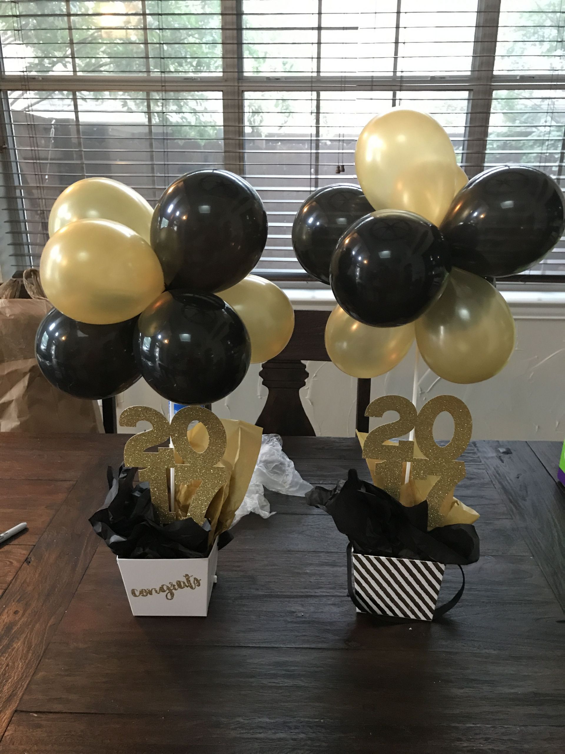 Graduation Party Balloon Ideas
 Balloons balls with 2017 Centerpieces