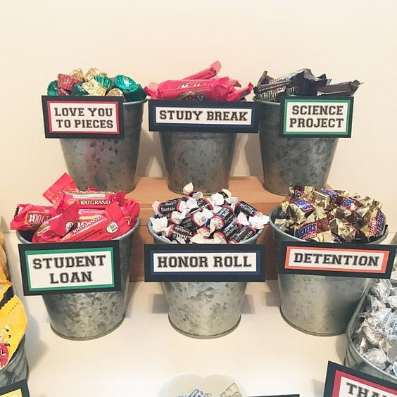 Graduation Party Candy Table Ideas
 Graduation Candy Signs set of 9 Candy Bar Sign Candy