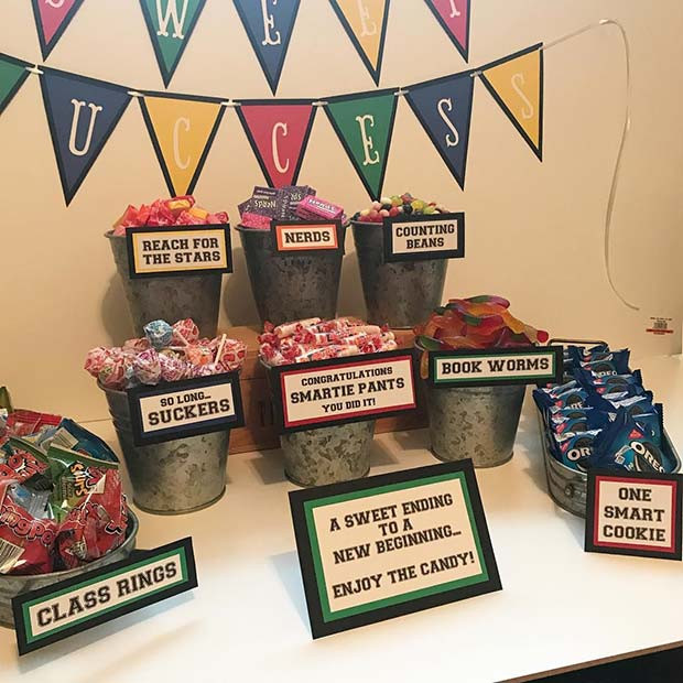 Graduation Party Candy Table Ideas
 21 Awesome Graduation Party Decorations and Ideas crazyforus
