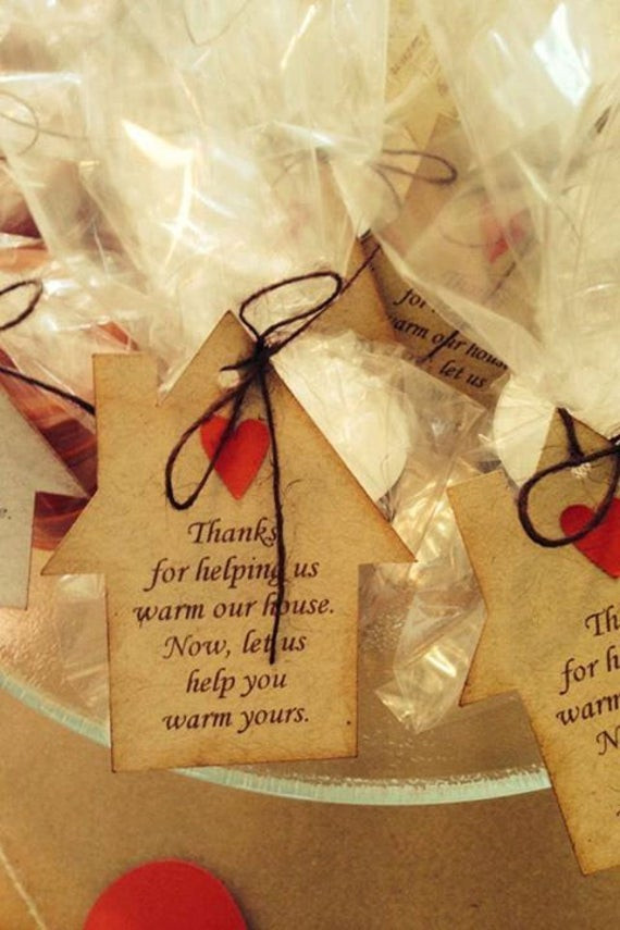 Graduation Party Gift Ideas For Guests
 Housewarming t tags Favor tags house silhouette kraft
