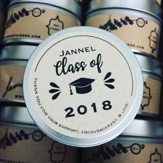 Graduation Party Gift Ideas For Guests
 graduation ts for guests 12 custom graduation candle