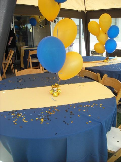 Graduation Party Ideas Blue And Gold
 College Graduation Graduation End of School Party Ideas