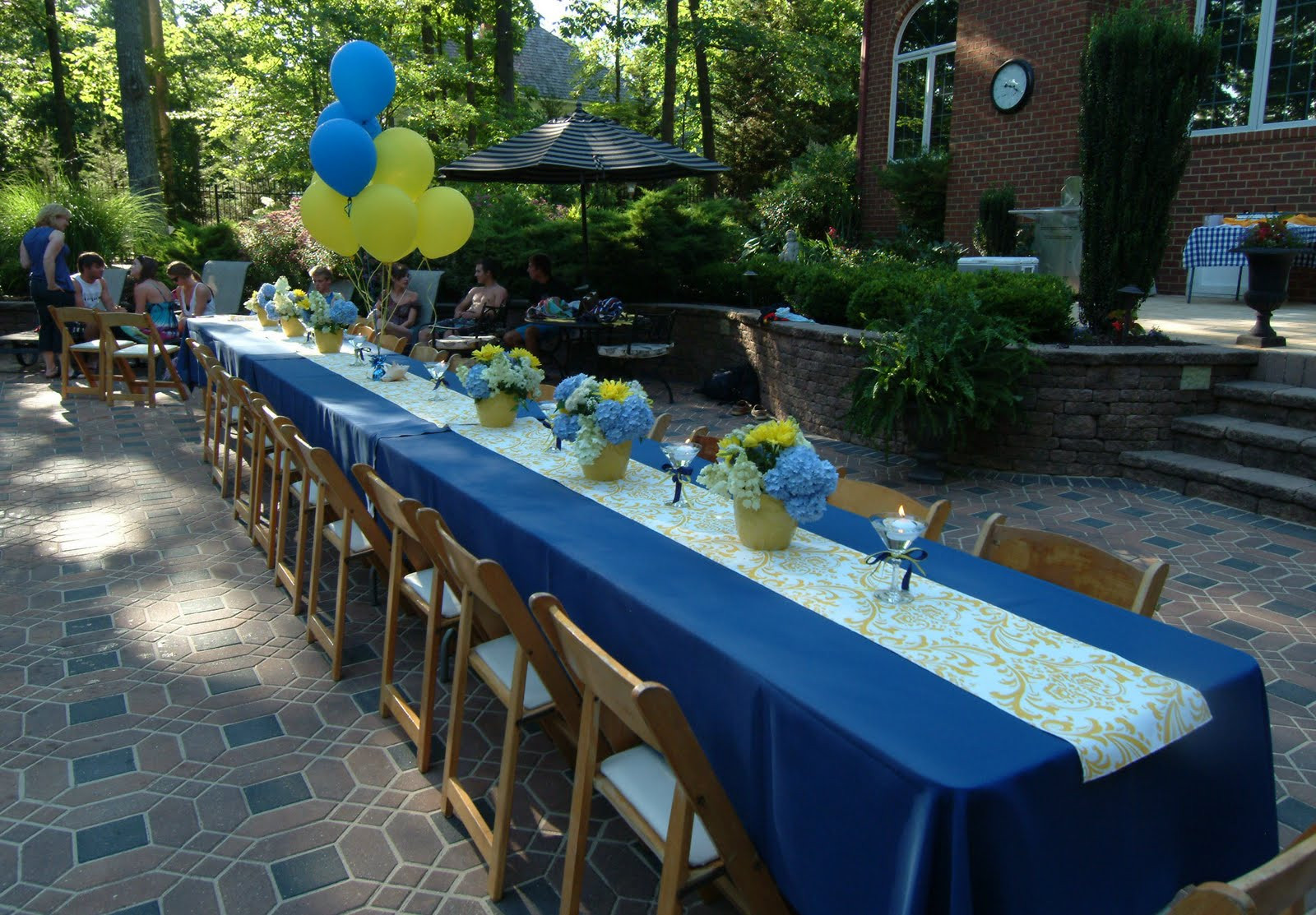 Graduation Party Ideas Blue And Gold
 A Perfect Setting A Setting for Graduation