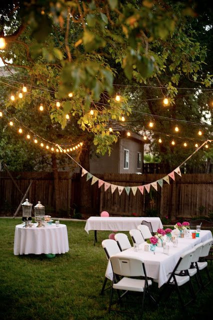 Graduation Party Ideas In The Backyard
 Backyard Birthday Fun Pink Hydrangeas Polka Dot Napkins