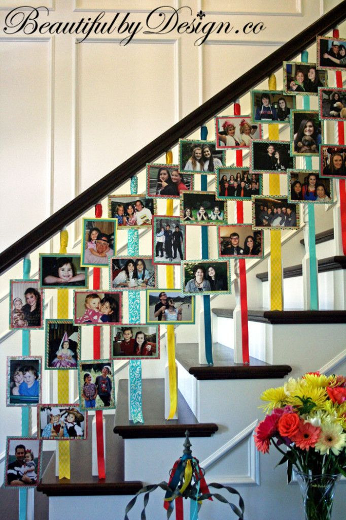 Graduation Party Photo Ideas
 Could definitely do this on the staircase as people e