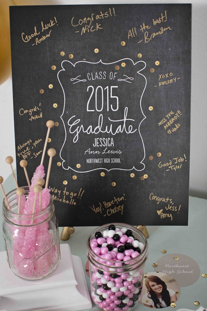Graduation Party Sign In Ideas
 Sequin Inspired Graduation Party Ideas