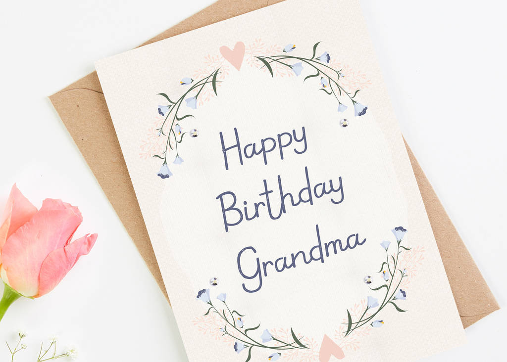 Grandma Birthday Card
 grandma birthday card blush floral by norma&dorothy