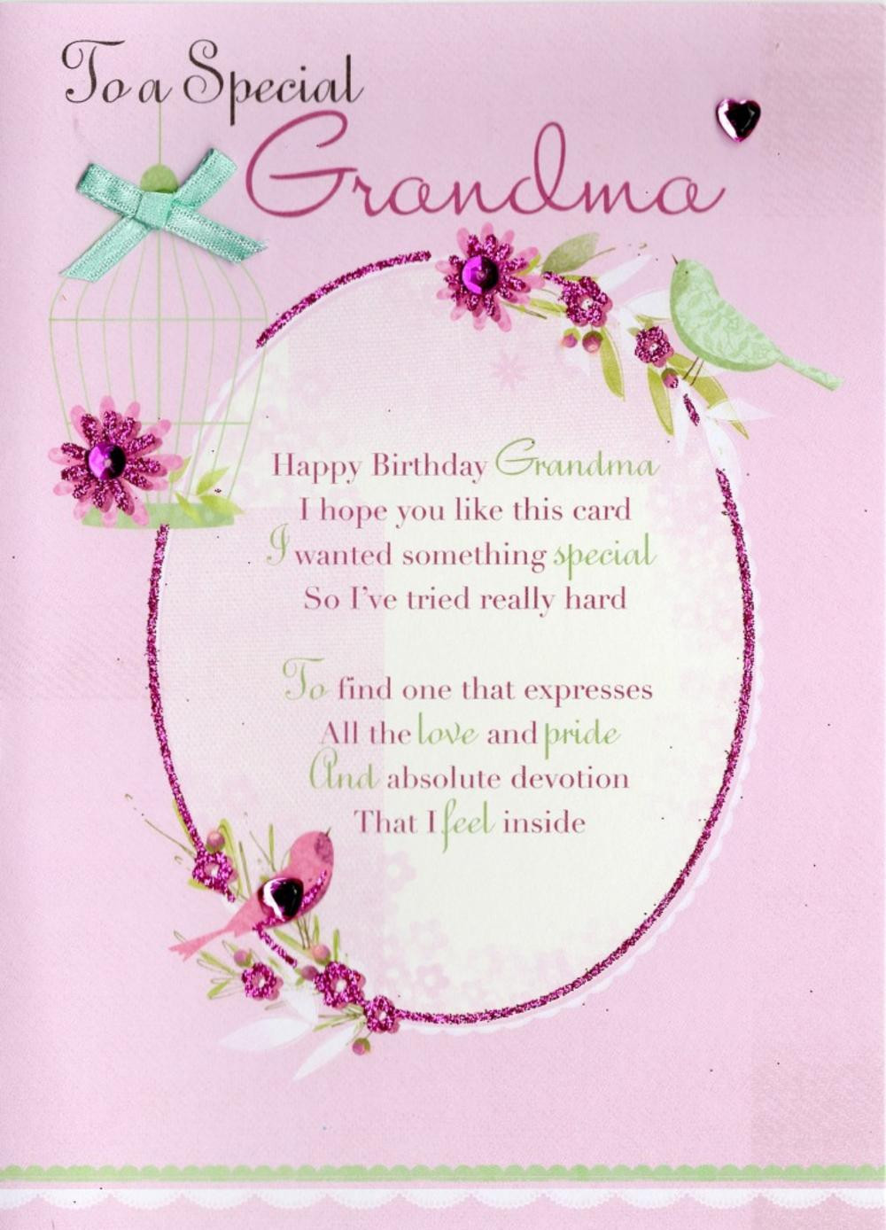 Grandma Birthday Card
 Special Grandma Birthday Greeting Card