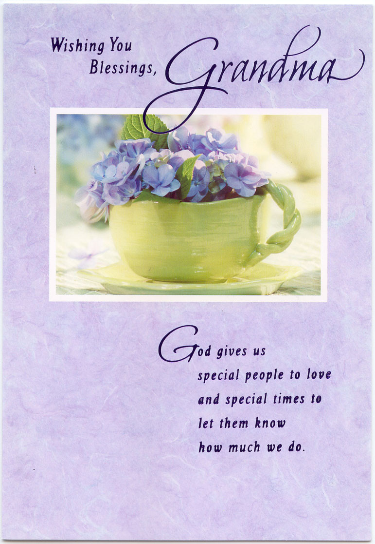 Grandma Birthday Card
 Wishing you Blessings Grandma – greeting card