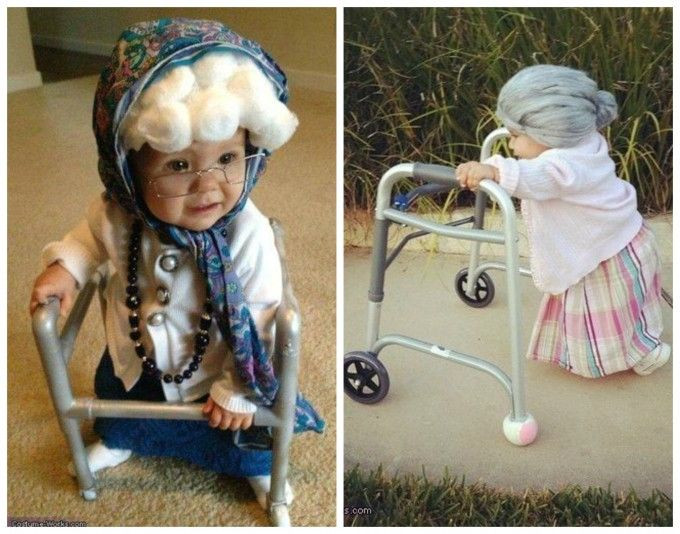 Grandma Costume DIY
 Over 40 of the BEST Homemade Halloween Costumes for Babies