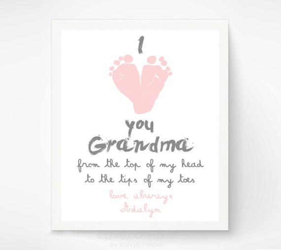 Grandmother Gifts From Baby
 Personalized Mother s Day Gift for Grandma I by