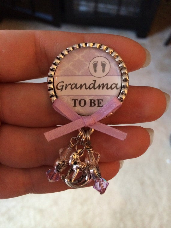 Grandmother Gifts From Baby
 Grandma to be pin Baby Personalized Gift Baby Shower First