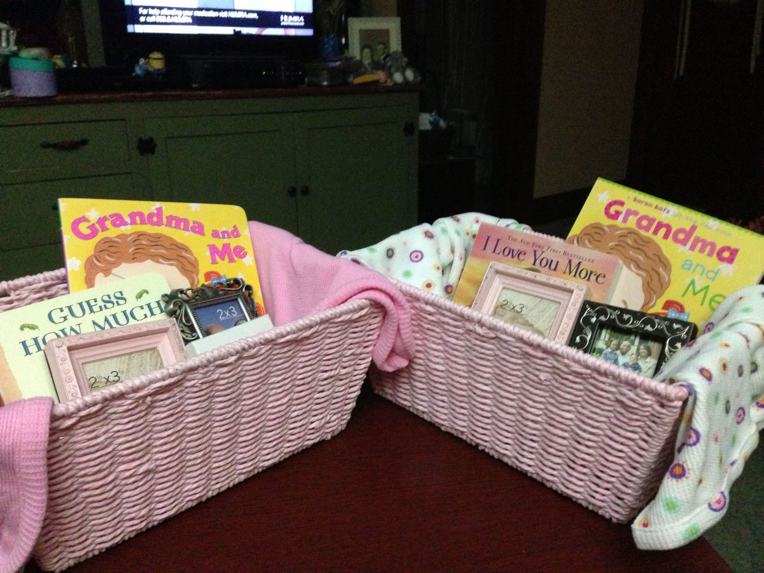 Grandmother Gifts From Baby
 Grandmother baskets for a baby shower