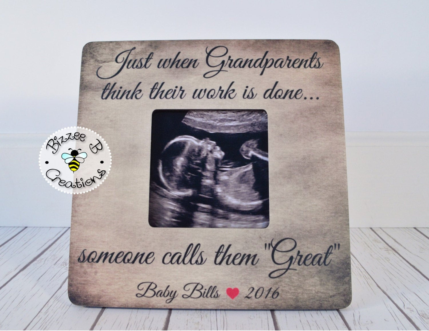 Grandpa Gift Ideas From Baby
 Gift for Great Grandparents To Be Just When by