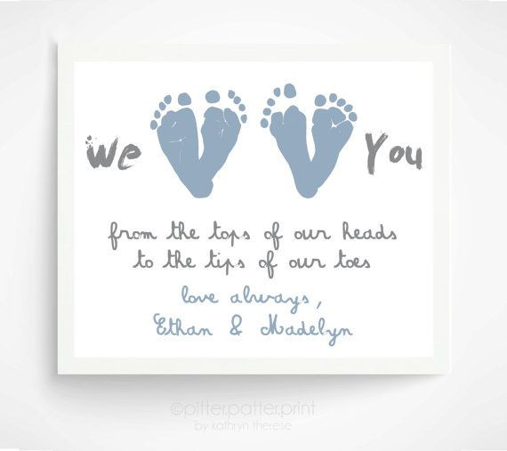 Grandpa Gift Ideas From Baby
 Father s Day Gift from Twins or Siblings Gift for New Dad