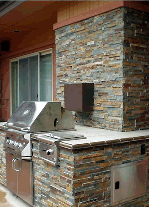Granite Outdoor Kitchen
 Stone Veneer for Outdoor Kitchens Landscaping Network