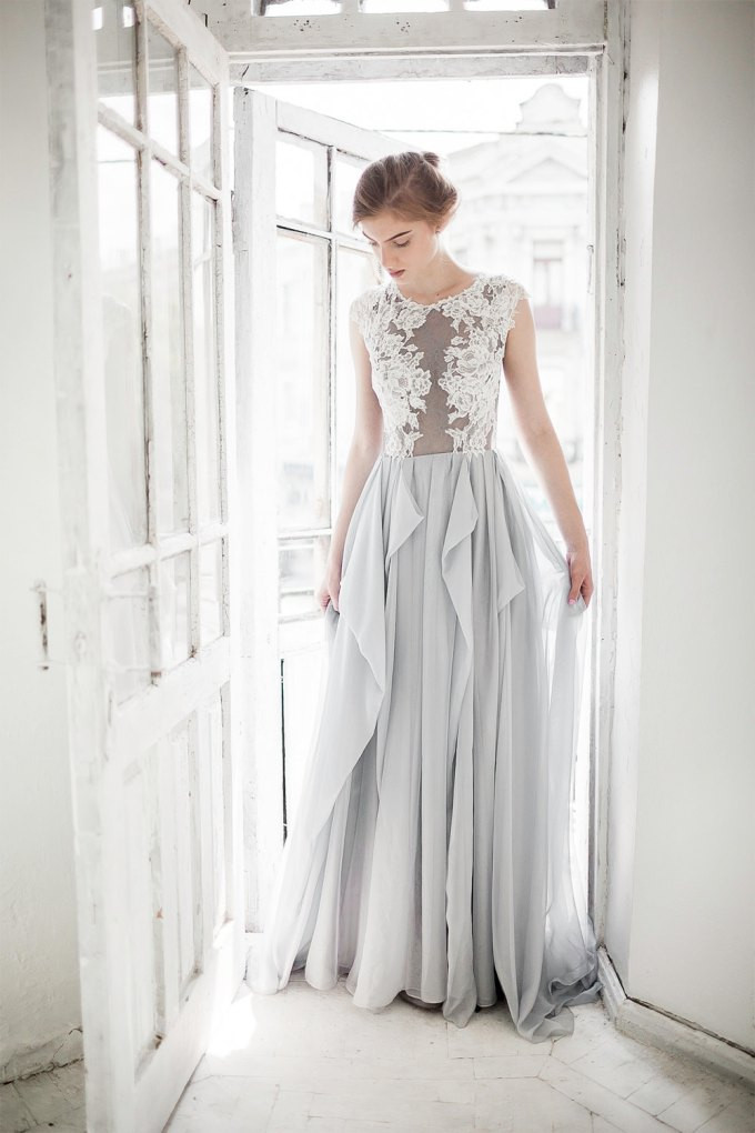 Gray Wedding Dress
 9 Colorful Wedding Dresses Prove You Don t Have to Wear White
