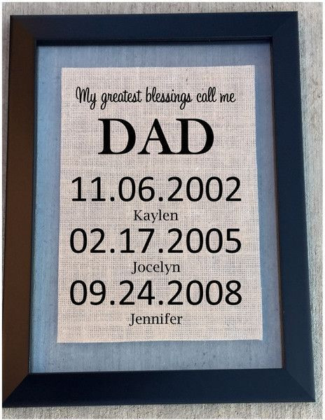Great Birthday Gifts For Dad
 My greatest blessings Sign CHOOSE DAD MOM GRANDMA
