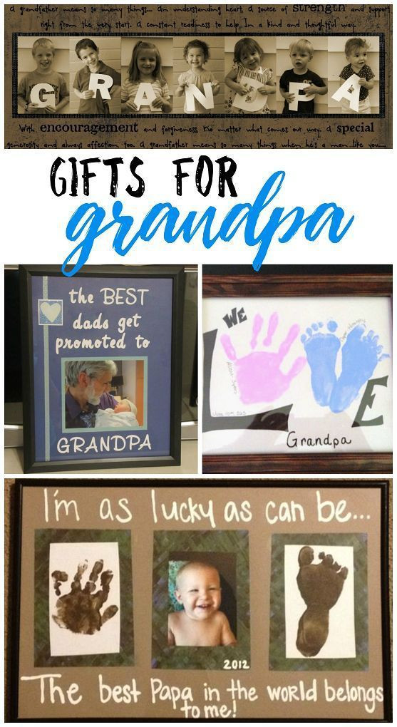 Great Gift Ideas For Fathers
 The cutest ts for grandpa from the kids Great ideas