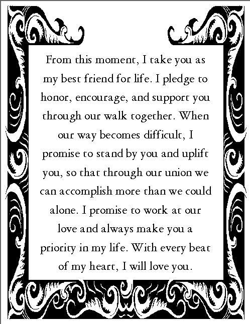 Great Wedding Vows
 Romantic Wedding Vows Examples For Her and For Him