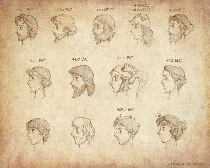 Greek Hairstyles Male
 Ancient Greek Hairstyles male by Ninidu on DeviantArt