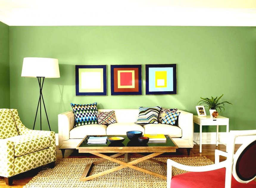 Green Paint For Living Room
 2 Tone Painted Room Partitioned With Lime And Green
