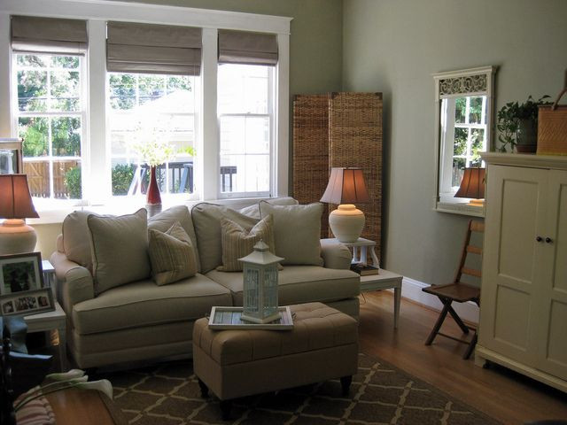 Green Paint For Living Room
 sage green family room