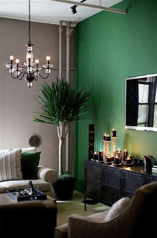 Green Paint For Living Room
 Paint Color Portfolio Emerald Green Living Rooms Home