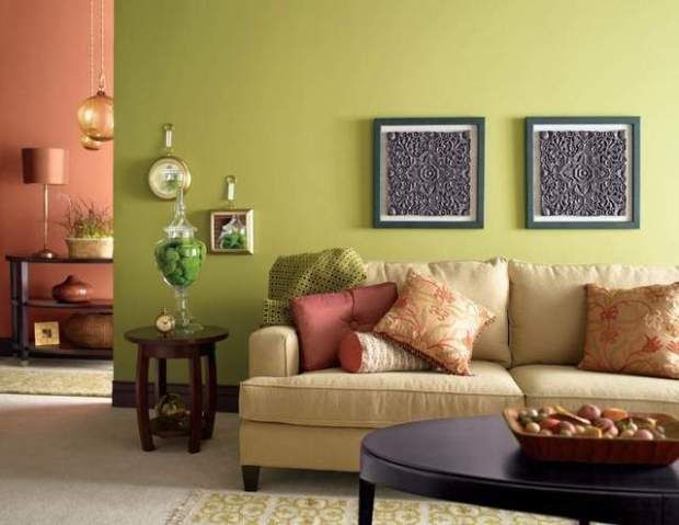 Green Paint For Living Room
 Light Warm Color for Small Living Room Green Livingroom
