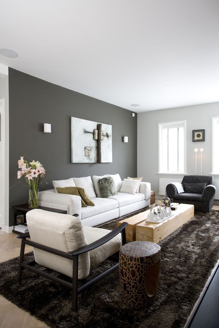 Grey Accent Wall Living Room
 Pin on Living Room Design