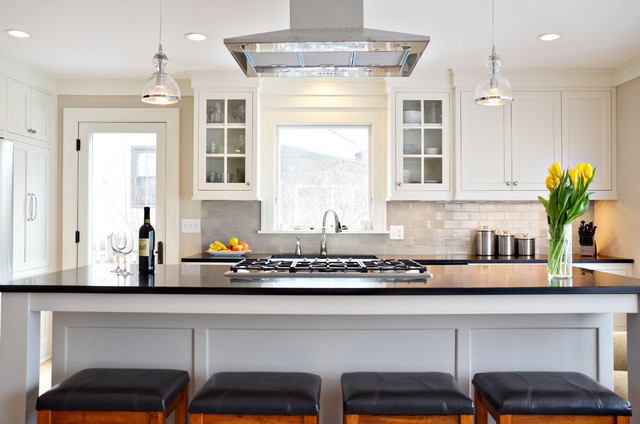 Grey Kitchen Tile
 Classic Light Grey Subway Tile Kitchen Fireplace