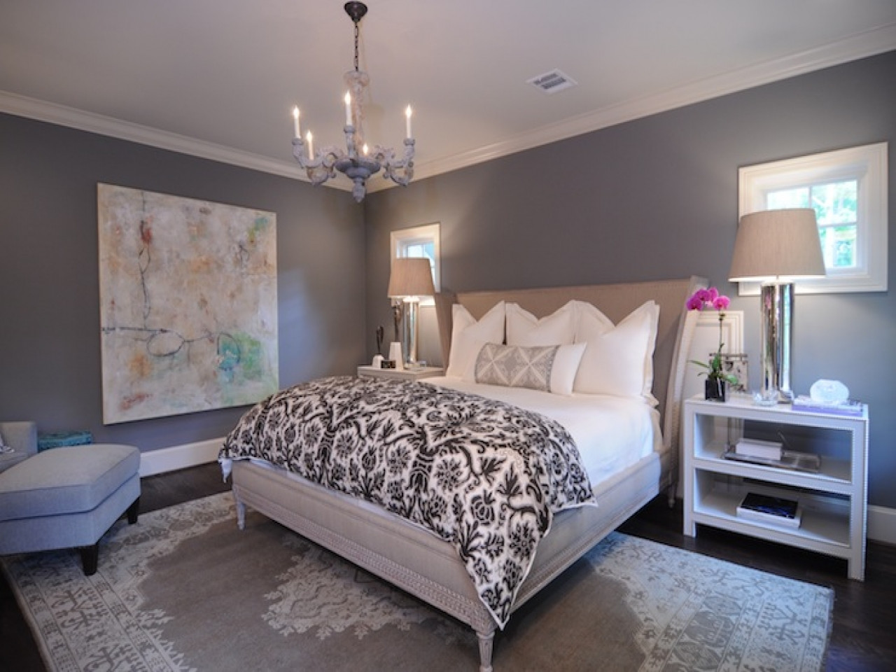 Grey Paint Colors For Bedroom
 Antique bed designs benjamin moore gray paint for bedroom