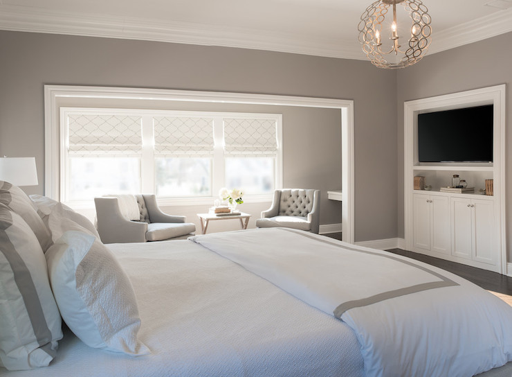Grey Paint Colors For Bedroom
 Bedroom Sitting Nook Transitional bedroom Benjamin