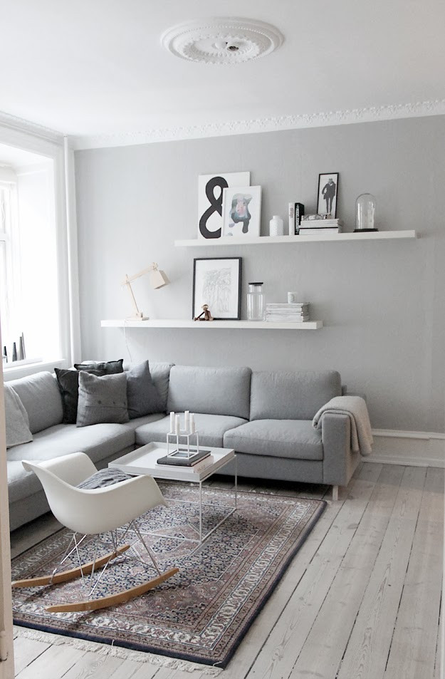 Grey Wall Living Room
 decordots Interior inspiration