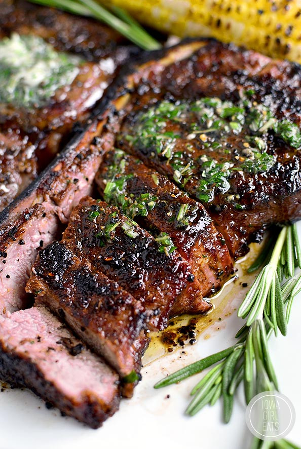 Grilled Dinner Ideas
 Perfect Grilled Steak with Herb Butter Iowa Girl Eats