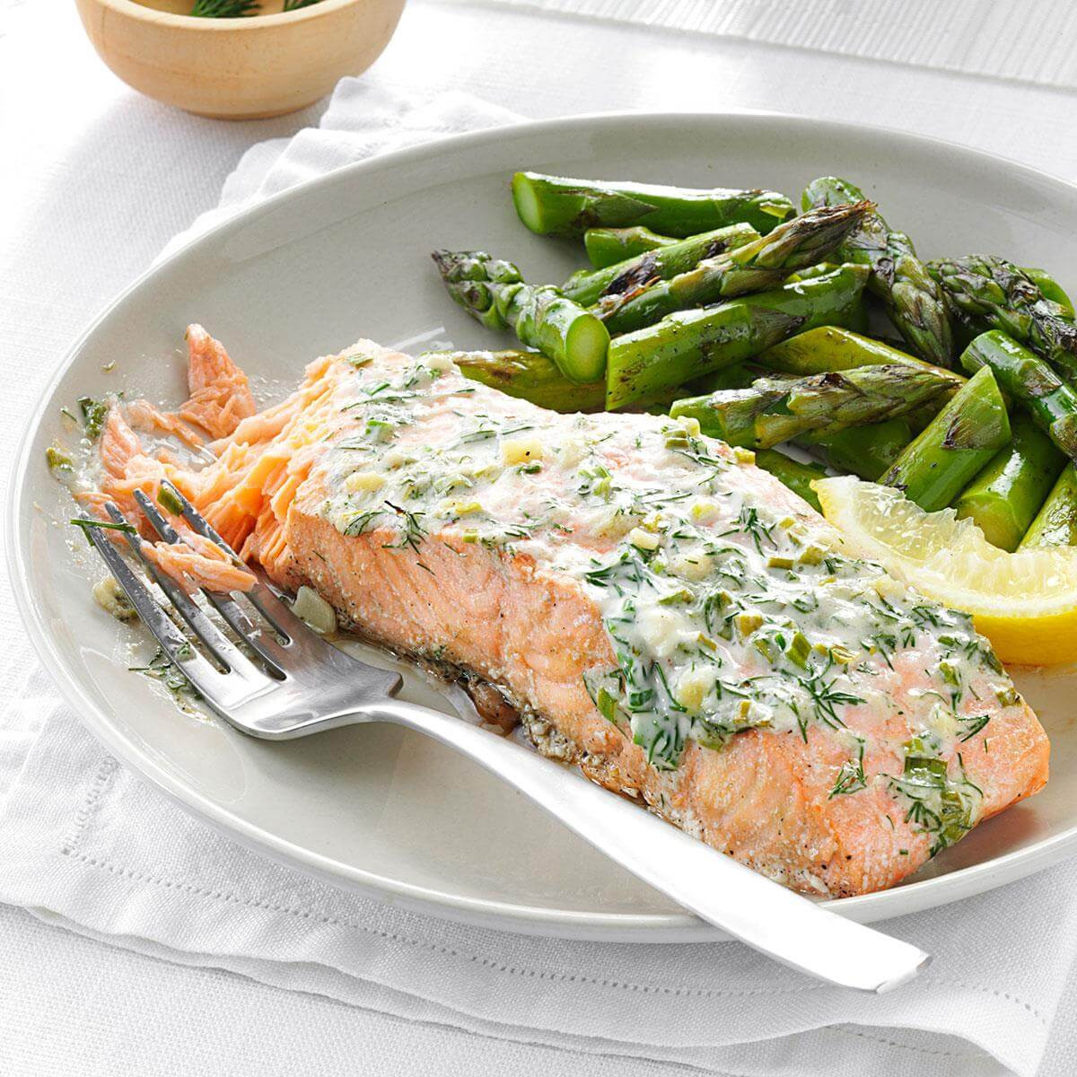 Grilled Dinner Ideas
 Creamy Herb Grilled Salmon Recipe