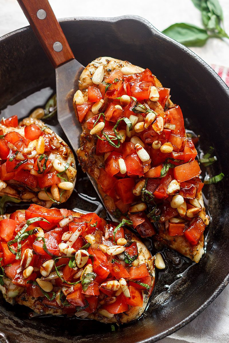 Grilled Dinner Ideas
 Bruschetta Chicken Recipe — Eatwell101